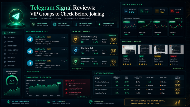 VIP Signal Groups: 7 Checks Before Joining StratoSig, Arthur Signals and SignalXperty Signals, SignalXpert and VIP Groups to Check Before Joining