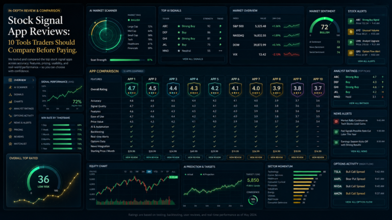 Stock Signal App Reviews: 10 Tools Traders Should Compare Before Paying