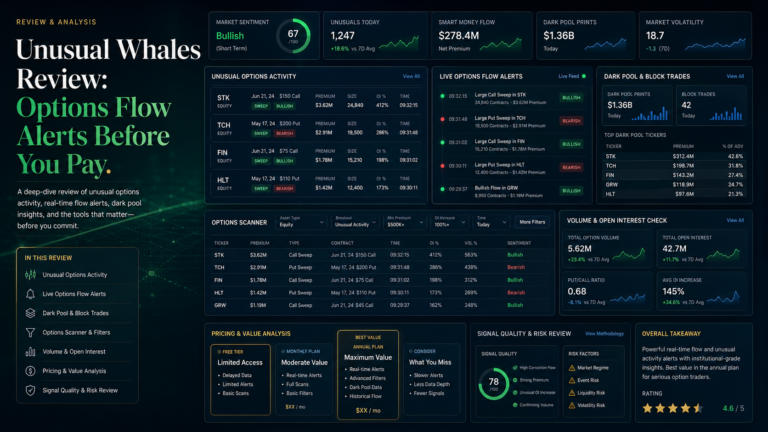 Unusual Whales Review: Options Flow Alerts Before You Pay