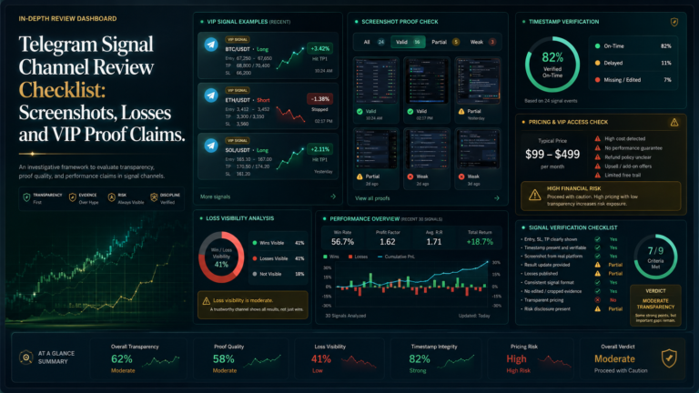 Telegram Signal Channel Review Checklist: Screenshots, Losses and VIP Proof Claims