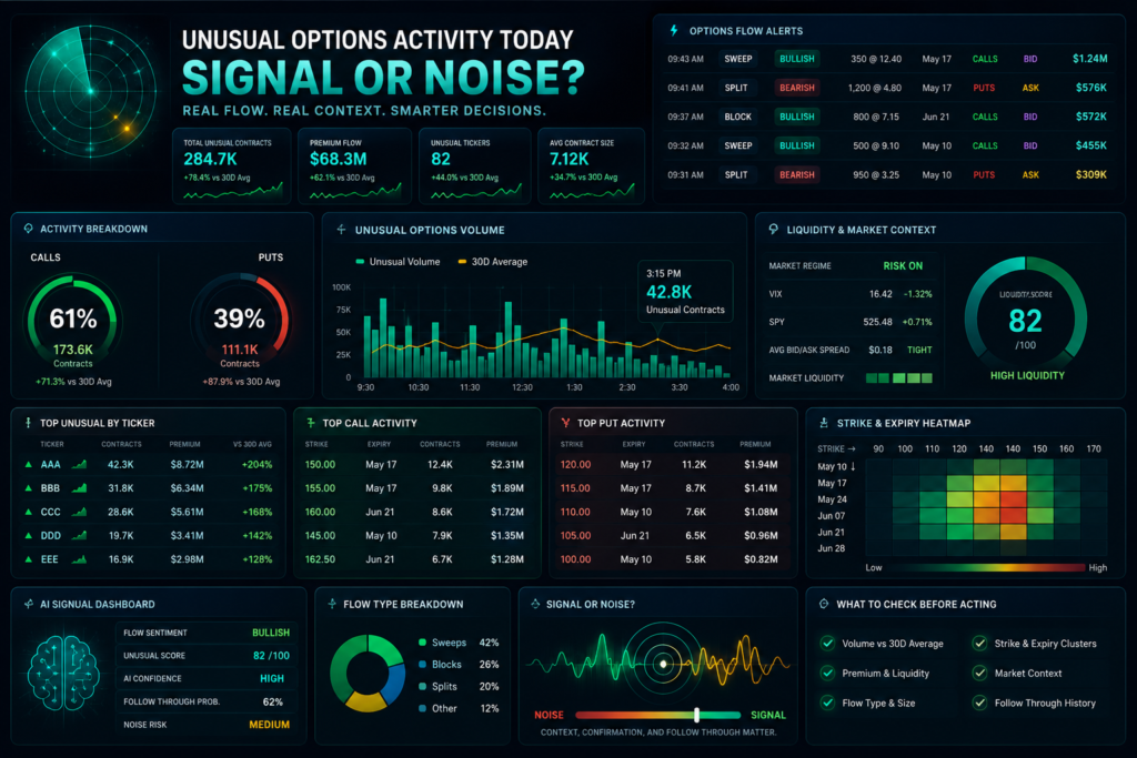 Market Chameleon Unusual Options Activity Today: Signal or Noise?
